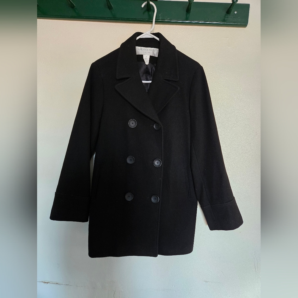80% Wool Button Down Coat
